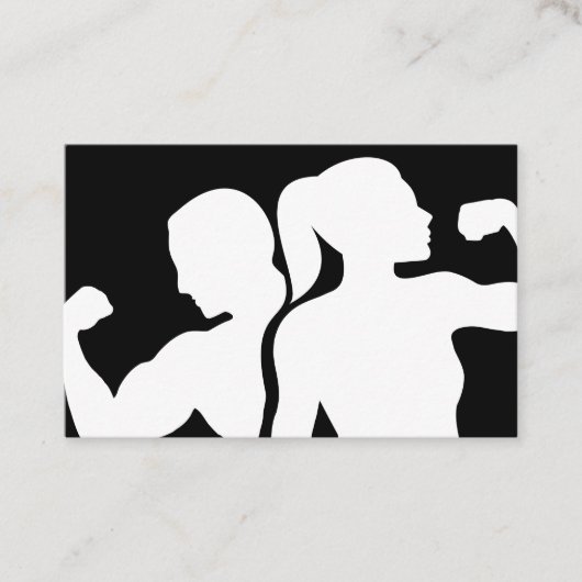 Modern Fitness Coach And Trainer 名刺 (正面)