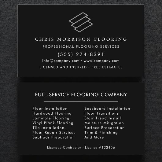 Modern Flooring Installation 名刺