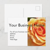 Modern Flora Business Card Template ポストカード (正面/裏面)
