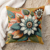 Modern Floral  クッション (ブランケット)