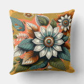 Modern Floral  クッション (裏面)