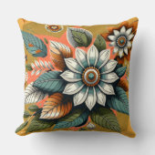 Modern Floral  クッション (正面)