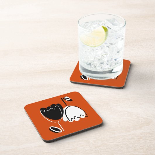 Modern Floral  コースター (右側)