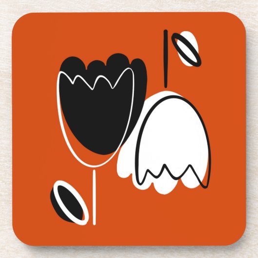 Modern Floral  コースター (正面)