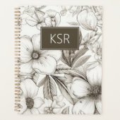 Modern Floral  プランナー手帳 (正面)