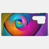 Modern Floral Abstract Art Pink Blue Pattern #17 Samsung Galaxyケース (裏面横)