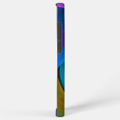 Modern Floral Abstract Art Pink Blue Pattern #17 Samsung Galaxyケース (右側面)