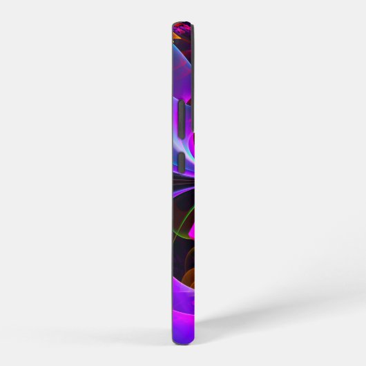 Modern Floral Abstract Art Red Blue Pattern #12 Samsung Galaxyケース (右側面)