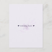 Modern Floral Advice for Bride Shower Game Card ノートカード (裏面)