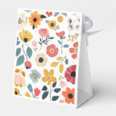 Modern Floral Baby Shower フェイバーボックス (裏面サイド)