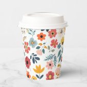 Modern Floral Baby Shower 紙コップ (左)