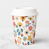 Modern Floral Baby Shower 紙コップ (裏面)