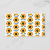 Modern Floral Baby Shower Diaper Raffle エンクロージャーカード (裏面)