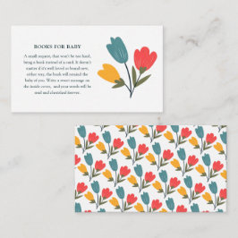 Modern Floral Books for Baby エンクロージャーカード