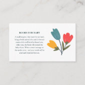 Modern Floral Books for Baby エンクロージャーカード (正面)
