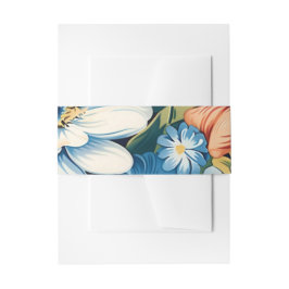 Modern Floral Botanical Wedding 招待状ベリーバンド