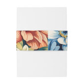 Modern Floral Botanical Wedding 招待状ベリーバンド (裏面例)