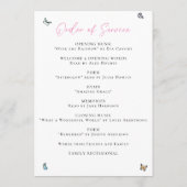 Modern Floral Celebration of Life Order of Service プログラム (裏面)