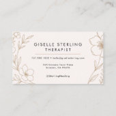 Modern Floral Counseling Professional 名刺 (裏面)