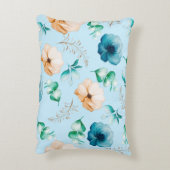 Modern Floral Design with Soft Natural Tones アクセントクッション (裏面(縦))