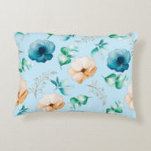 Modern Floral Design with Soft Natural Tones アクセントクッション (裏面)