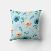 Modern Floral Design with Soft Natural Tones クッション (裏面)