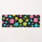 Modern floral geometric modern pattern colorful ヨガマット (正面(横))