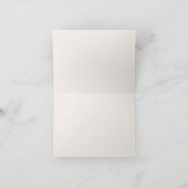 Modern Floral Illustrated Botanical Pink & Green サンキューカード (内部)