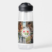 Modern Floral Multi-Photo Custom Mother's Day  ウォーターボトル (正面)