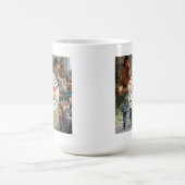 Modern Floral Multi-Photo Custom Mother's Day  コーヒーマグカップ (中央)