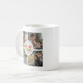 Modern Floral Multi-Photo Custom Mother's Day  コーヒーマグカップ (正面左)