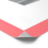 Modern Floral Multi-Photo Custom Mother's Day ポスター (角)