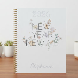 Modern Floral New Year New Me Planner プランナー手帳