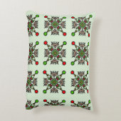Modern Floral Pattern アクセントクッション (裏面(縦))