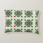 Modern Floral Pattern アクセントクッション (裏面)