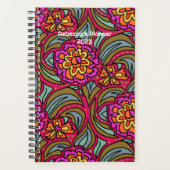 Modern Floral Pattern Custom Planner プランナー手帳 (正面)