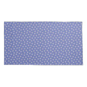 Modern Floral Pattern in Blue and Tan 枕カバー (裏面)