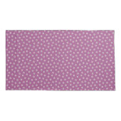 Modern Floral Pattern in Plum and Green 枕カバー (裏面)