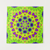 Modern floral pattern. Raster illustration. Persia タペストリー (正面(横))