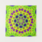 Modern floral pattern. Raster illustration. Persia タペストリー (正面)