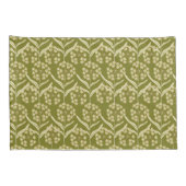 Modern Floral Pattern: White Umbel Flowers 枕カバー (裏面-右)