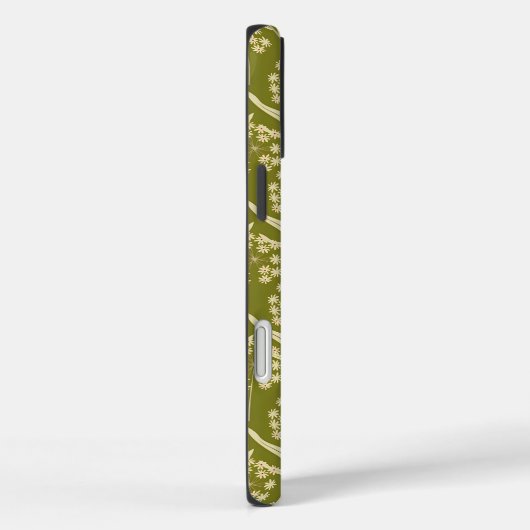 Modern Floral Pattern: White Umbel Flowers Case-Mate iPhoneケース (裏面 / 右)