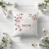 Modern Floral Personalized Mothers Day Gift クッション