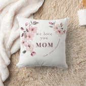 Modern Floral Personalized Mothers Day Gift クッション (ブランケット)