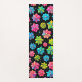 Modern floral polygonal colorful girly botanical ヨガマット (正面)