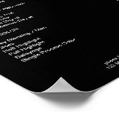 Modern Floral Preislisten  Poster ポスター (角)