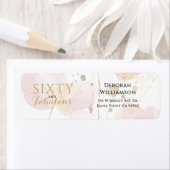 Modern Floral Sixty and Fabulous Bold ラベル (インサイチュ)