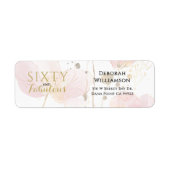 Modern Floral Sixty and Fabulous Bold ラベル (正面)