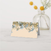 Modern Floral Wedding Place Cards プレイスカード (裏面)