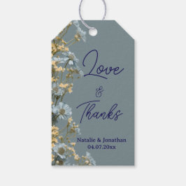 Modern Floral Wedding Thank You  ギフトタグ